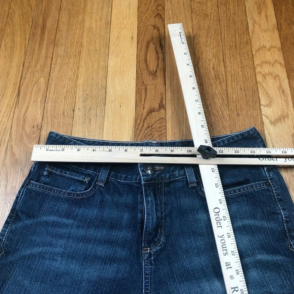 Eddie Bauer Jeans Womens 6‎ Blue Bootcut Dark Wash Denim Cotton Pants 28 x 29